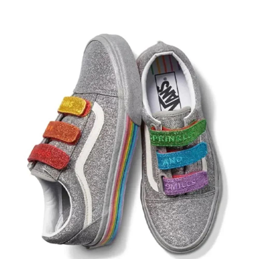 Vans Flour Shop x Old school V “silver rainbow” in Metallic